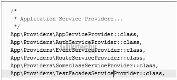  laravel- service provider